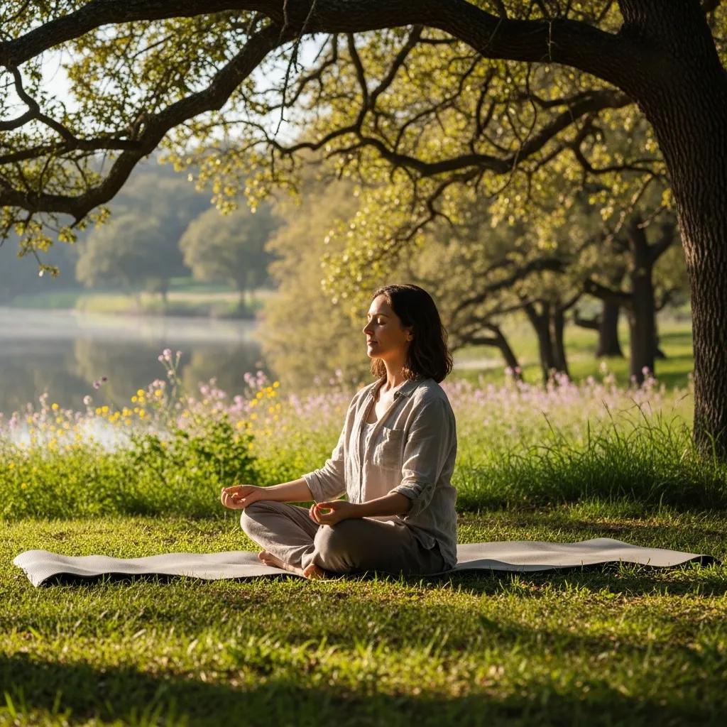 Mindfulness practice in nature for anxiety and stress management
