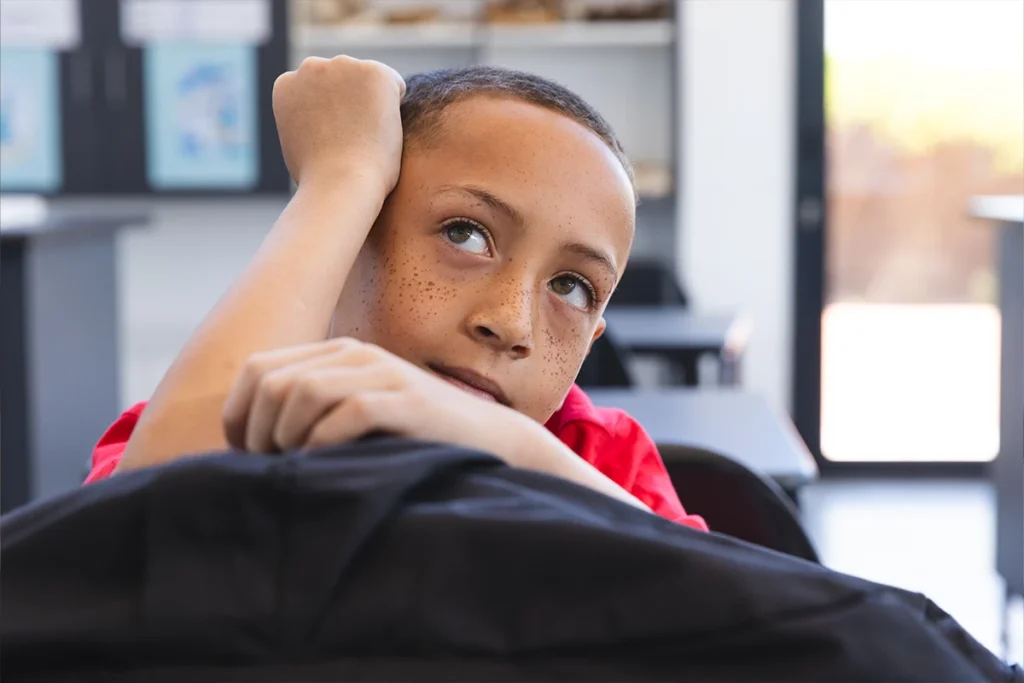 young boy getting support for adhd